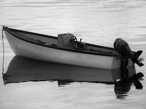 1-Boat on Water B&W